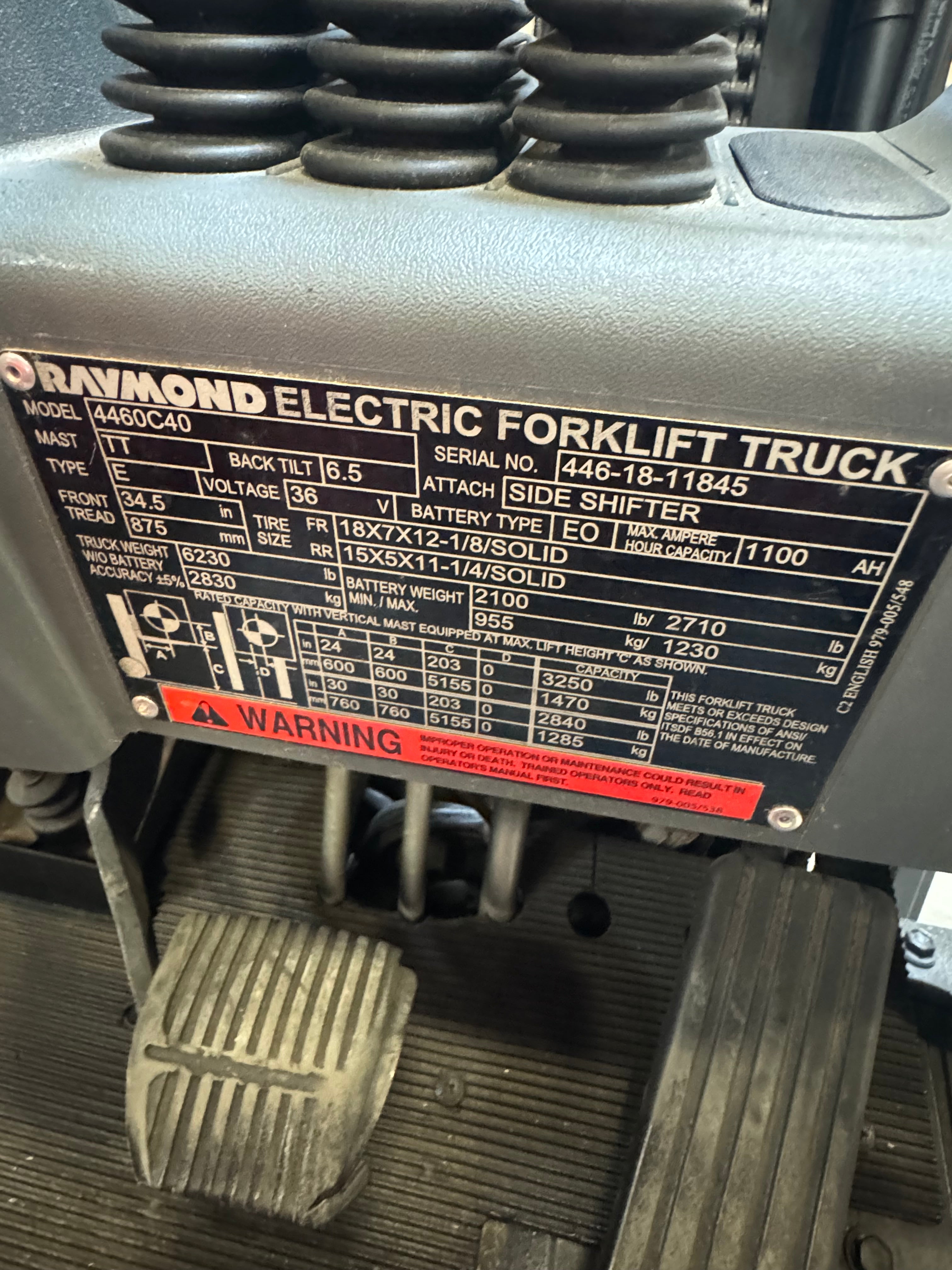 Raymond 4460-C35 3,500 lb Electric Forklift