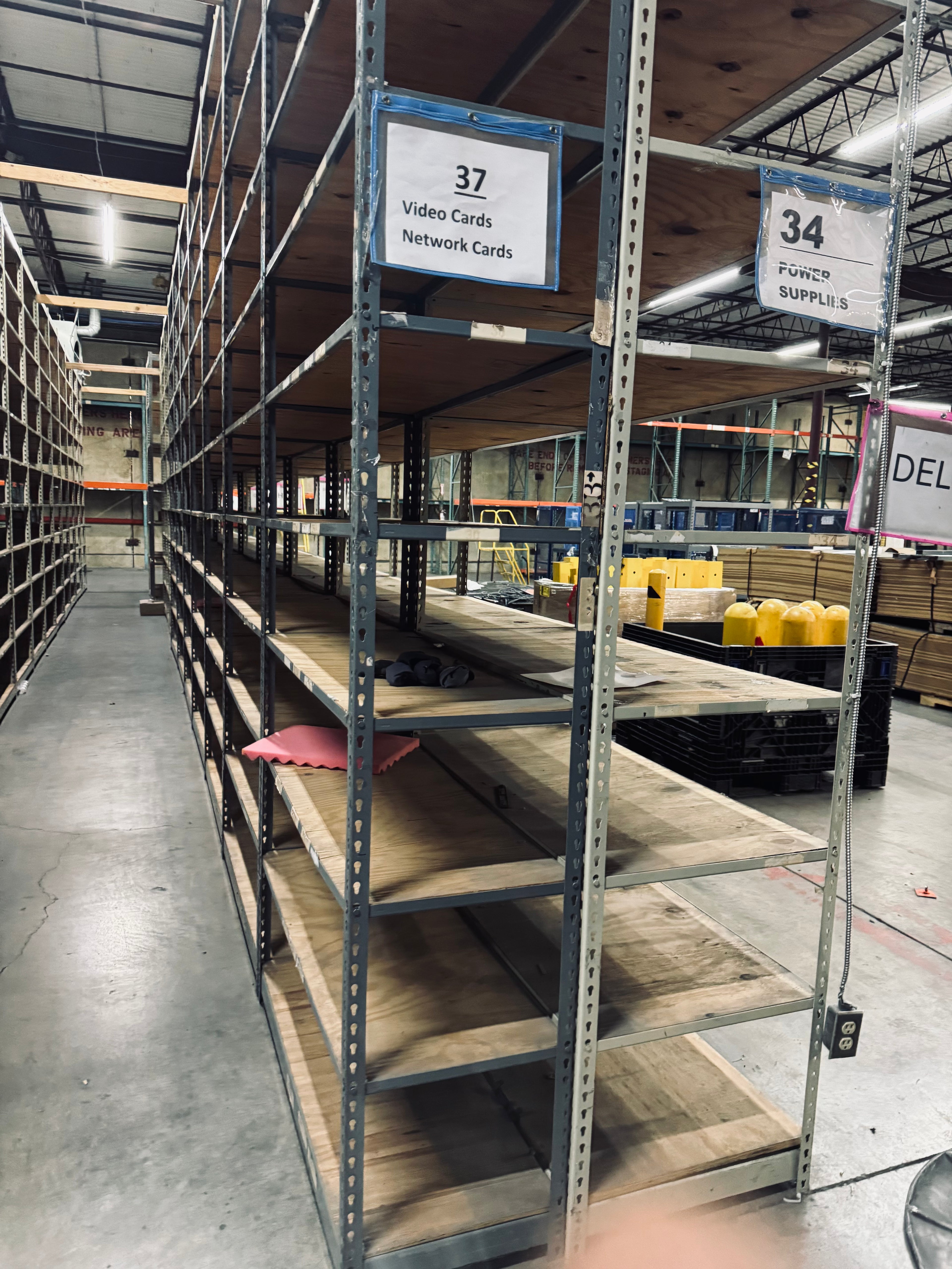 Industrial Parts Shelving Units