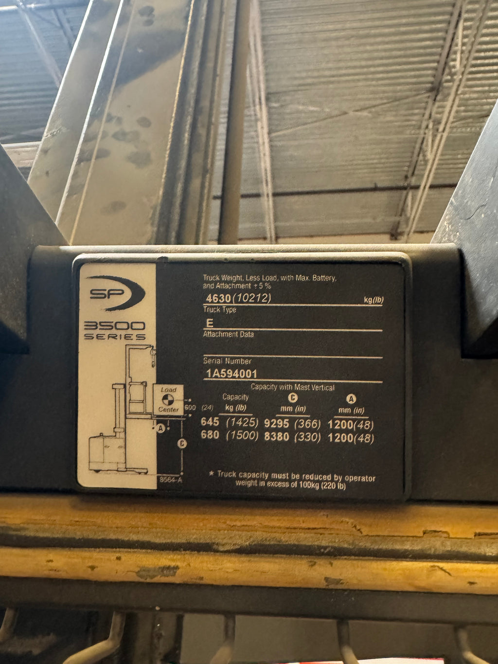 Crown SP3580F Order Picker